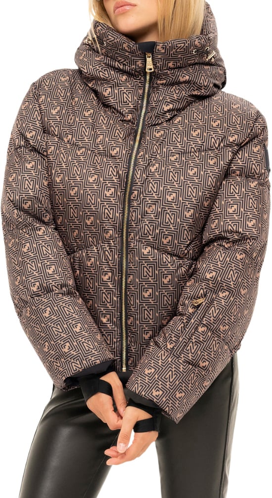 Nikkie Newport Logo Ski Jas Beige