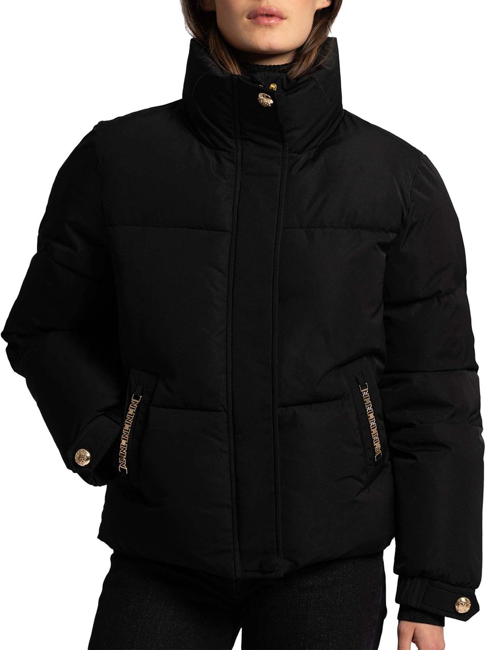 Nikkie Leeds Korte Puffer Jas Zwart