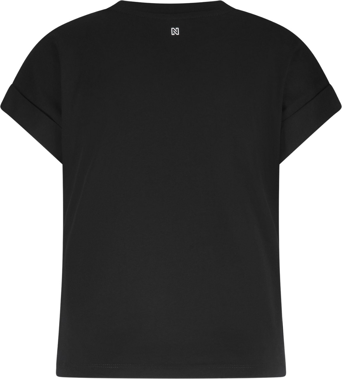 Nikkie Epaulette T-Shirt Zwart