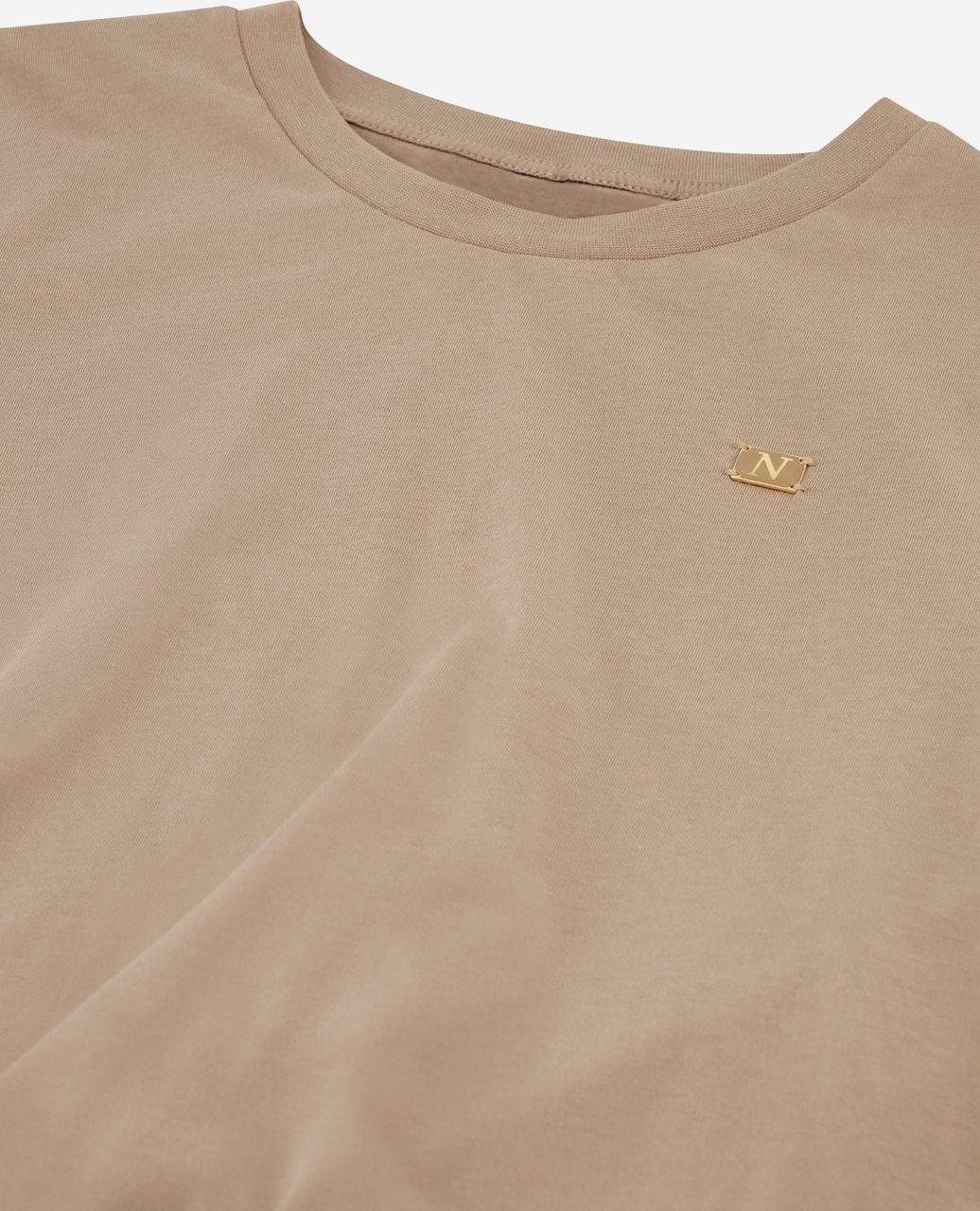 Nikkie Square Plate T-Shirt Bruin
