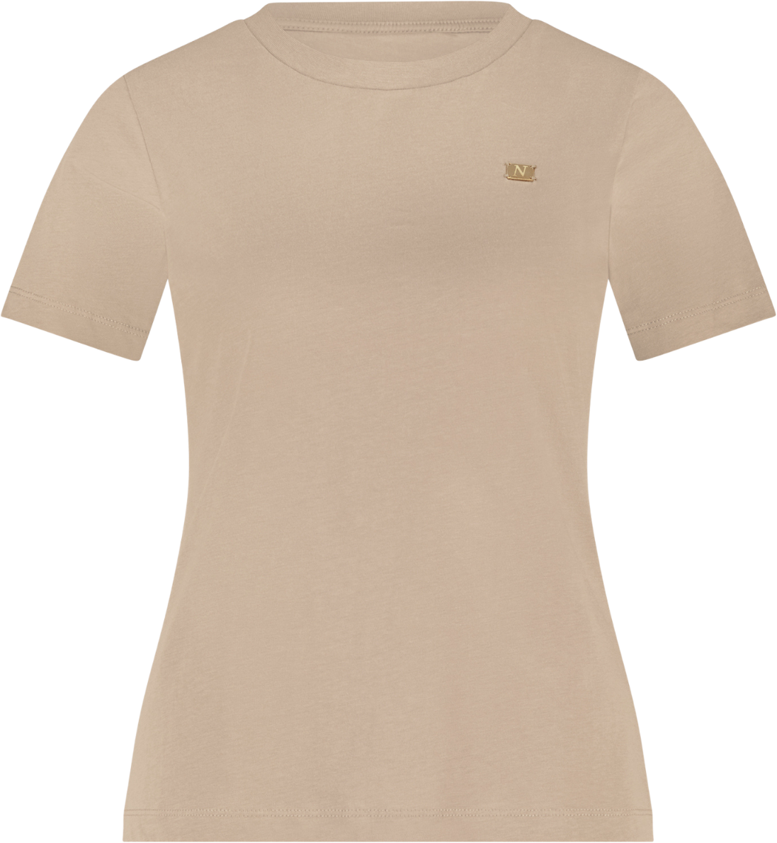 Nikkie Square Plate T-Shirt Bruin