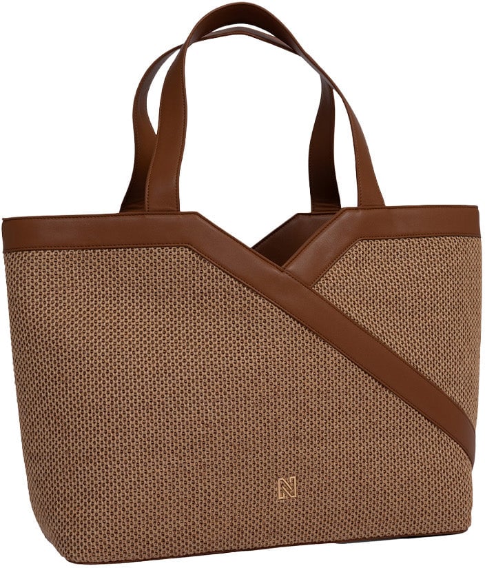 Nikkie Alvino Raffia Shopper Beige