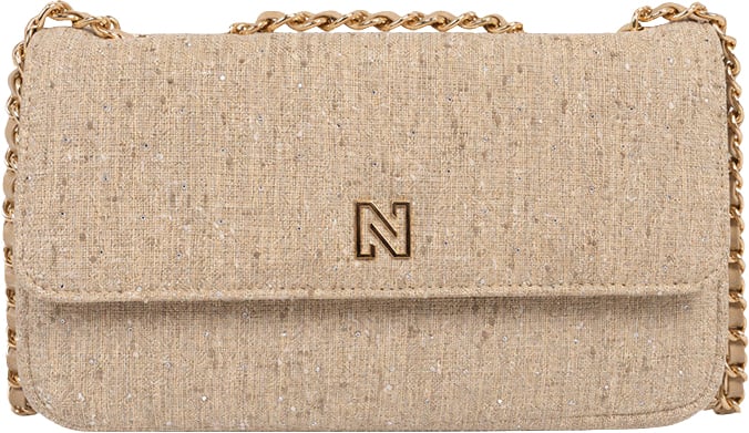 Nikkie Ann Shiny Schoudertas Beige