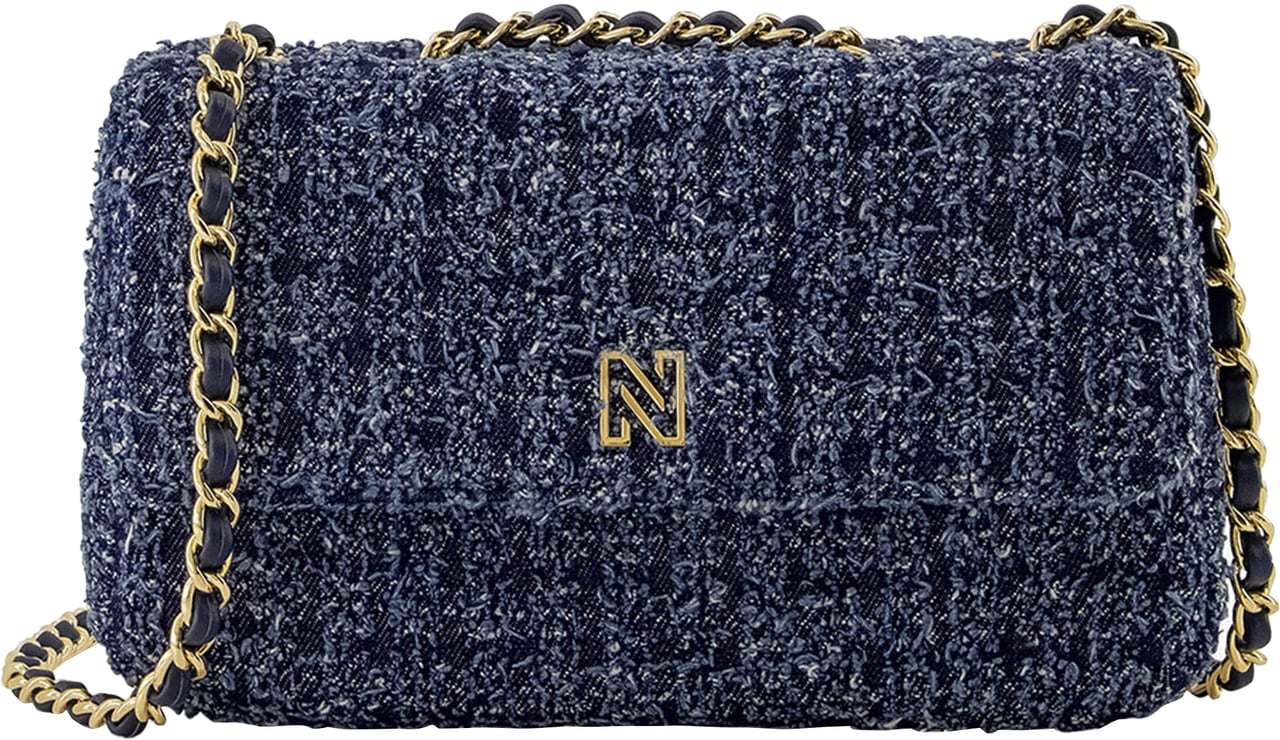 Nikkie Ann Denim Schoudertas Blauw
