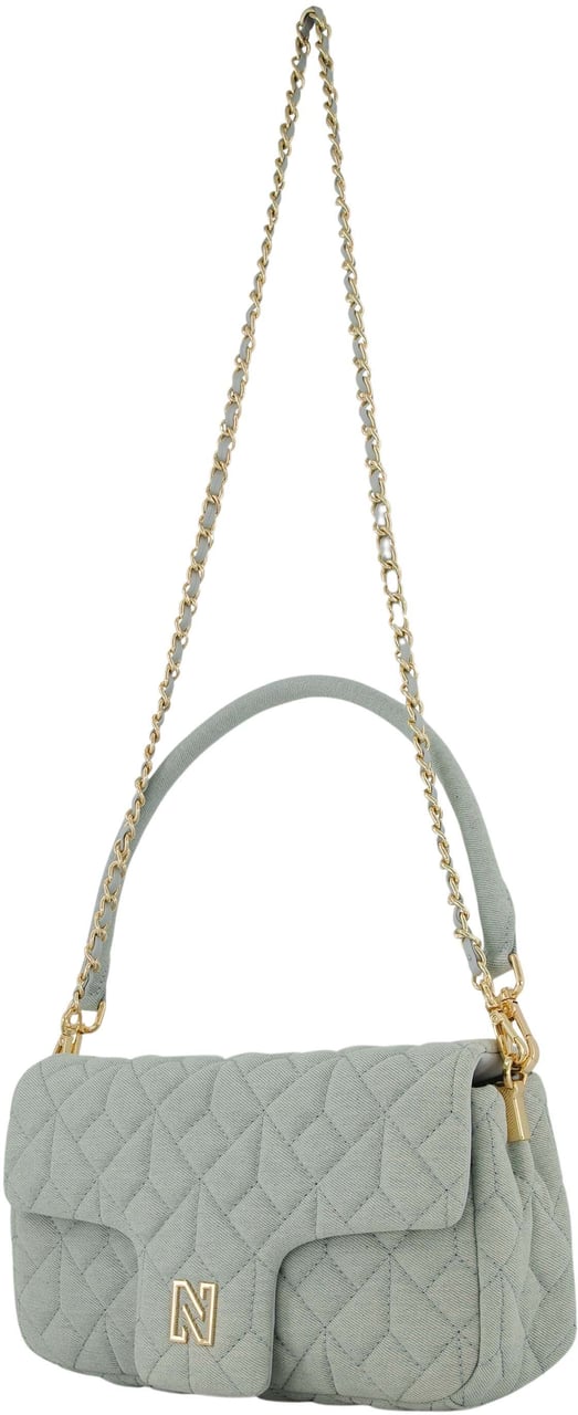 Nikkie Daye Midi Denim Schoudertas Blauw