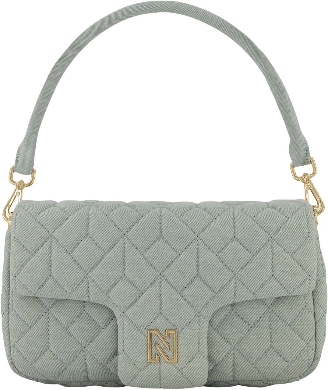 Nikkie Daye Midi Denim Schoudertas Blauw