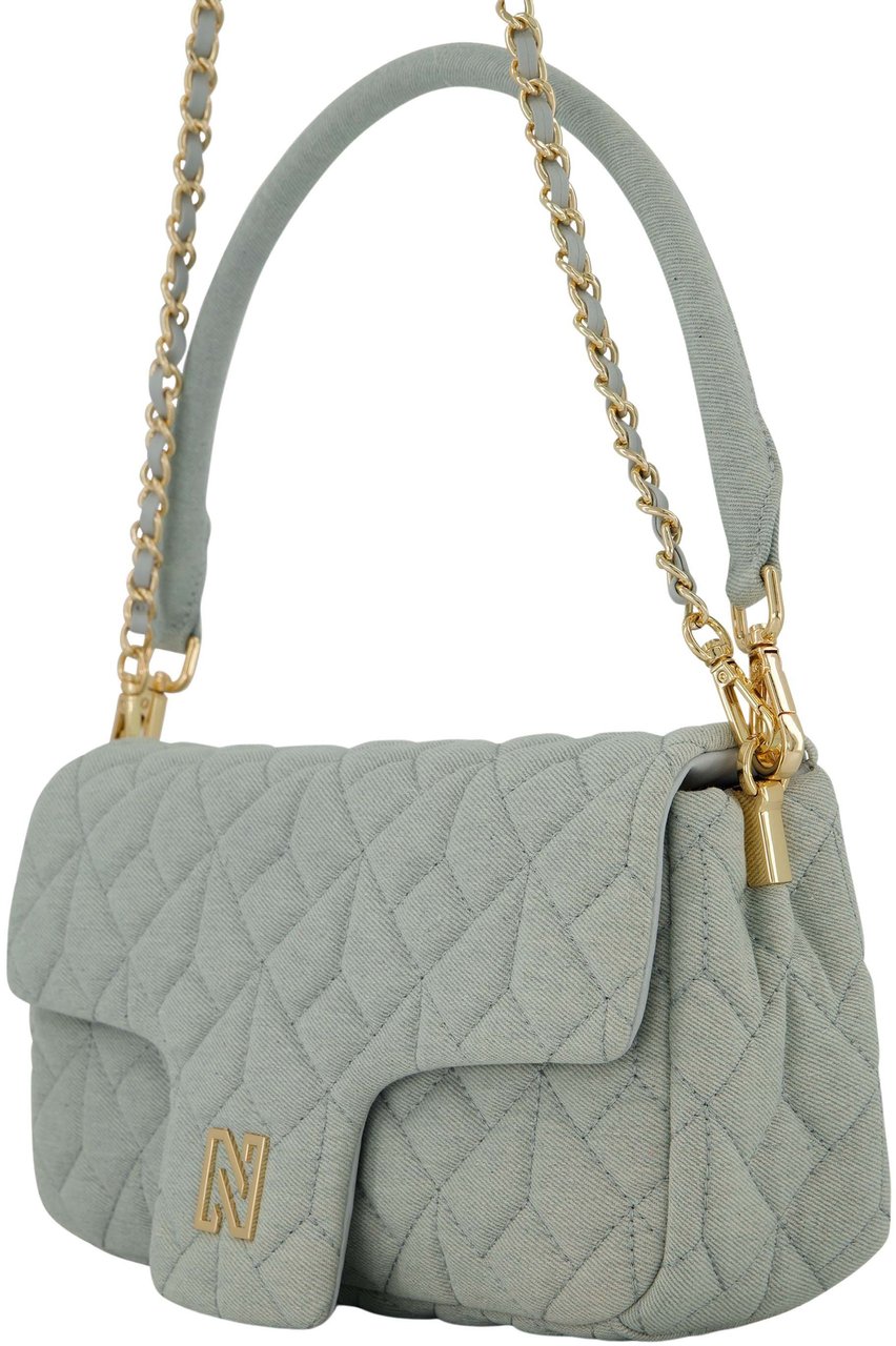 Nikkie Daye Midi Denim Schoudertas Blauw