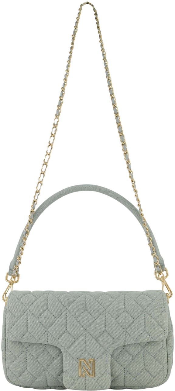 Nikkie Daye Midi Denim Schoudertas Blauw