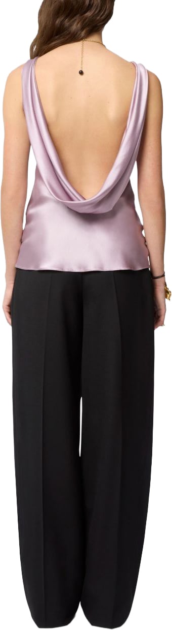Nina Ricci Sleeveless Halterneck Top Paars