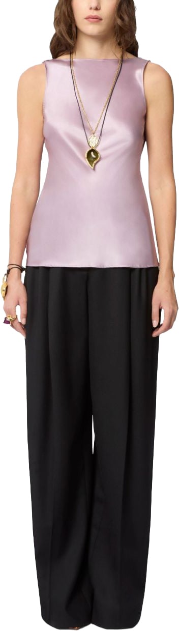 Nina Ricci Sleeveless Halterneck Top Paars
