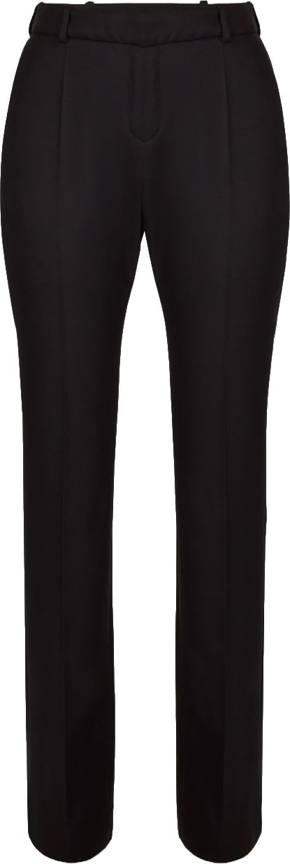 Nina Ricci Straight-Leg Trousers with Pressed Crease Zwart