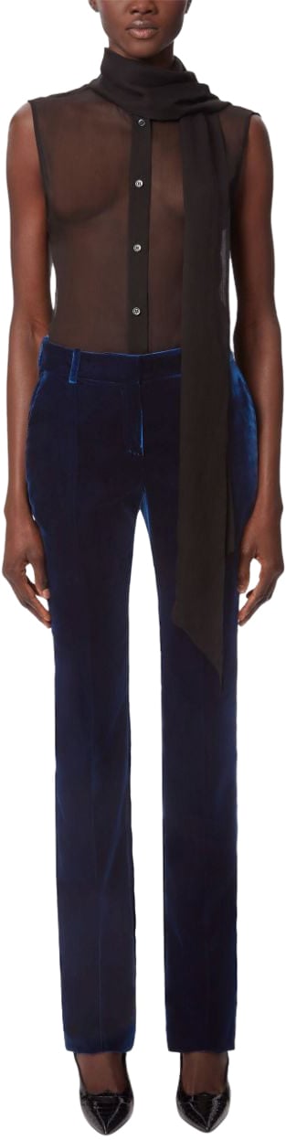Nina Ricci Trousers Blue Blauw