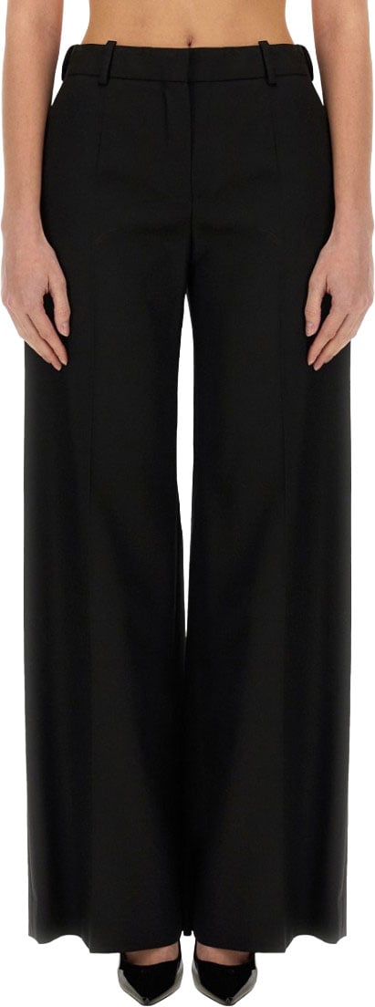 Nina Ricci Wide Gabardine Pants Zwart