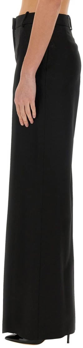 Nina Ricci Wide Gabardine Pants Zwart