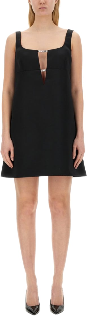 Nina Ricci A-Line Dress Zwart