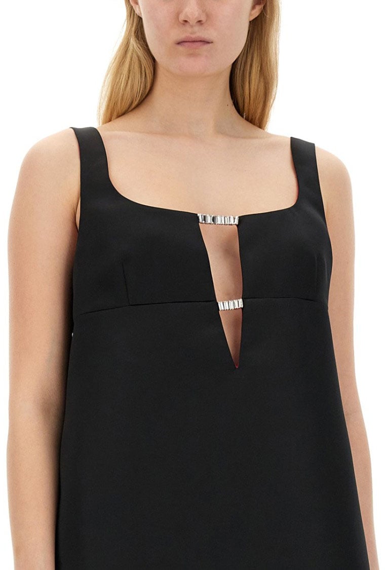 Nina Ricci A-Line Dress Zwart