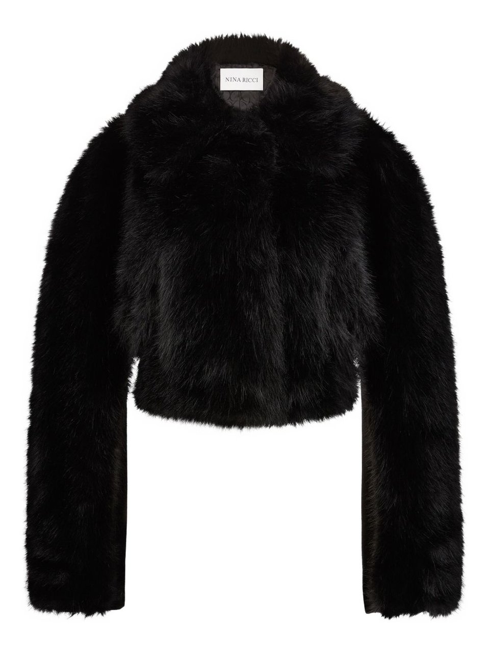 Nina Ricci Cropped Black Jacket Zwart