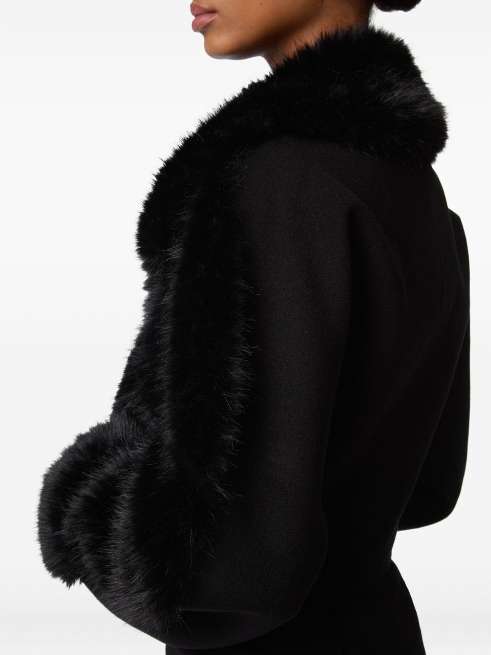 Nina Ricci Cropped Black Jacket Zwart