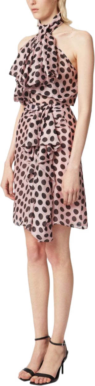 Nina Ricci High-Waisted Silk Skirt Roze