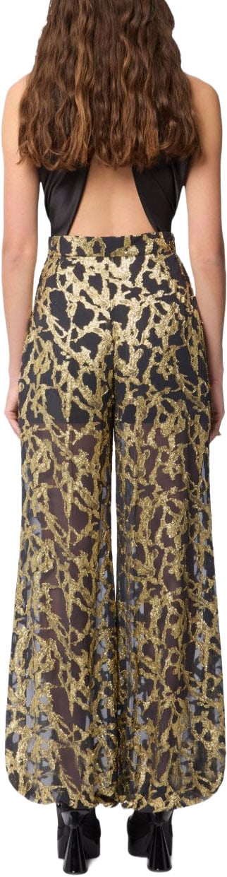 Nina Ricci Trousers Black / Gold Goud