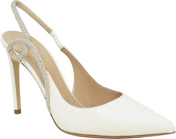 Ninalilou NINALILOU 341203L9/2 CREAM LEATHER PUMPS Zilver