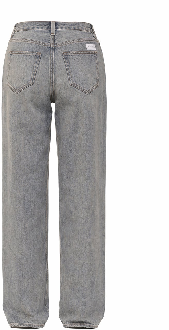Nine in the morning Relaxed Boyfriend-Fit Jeans With High-Rise Waist Grijs