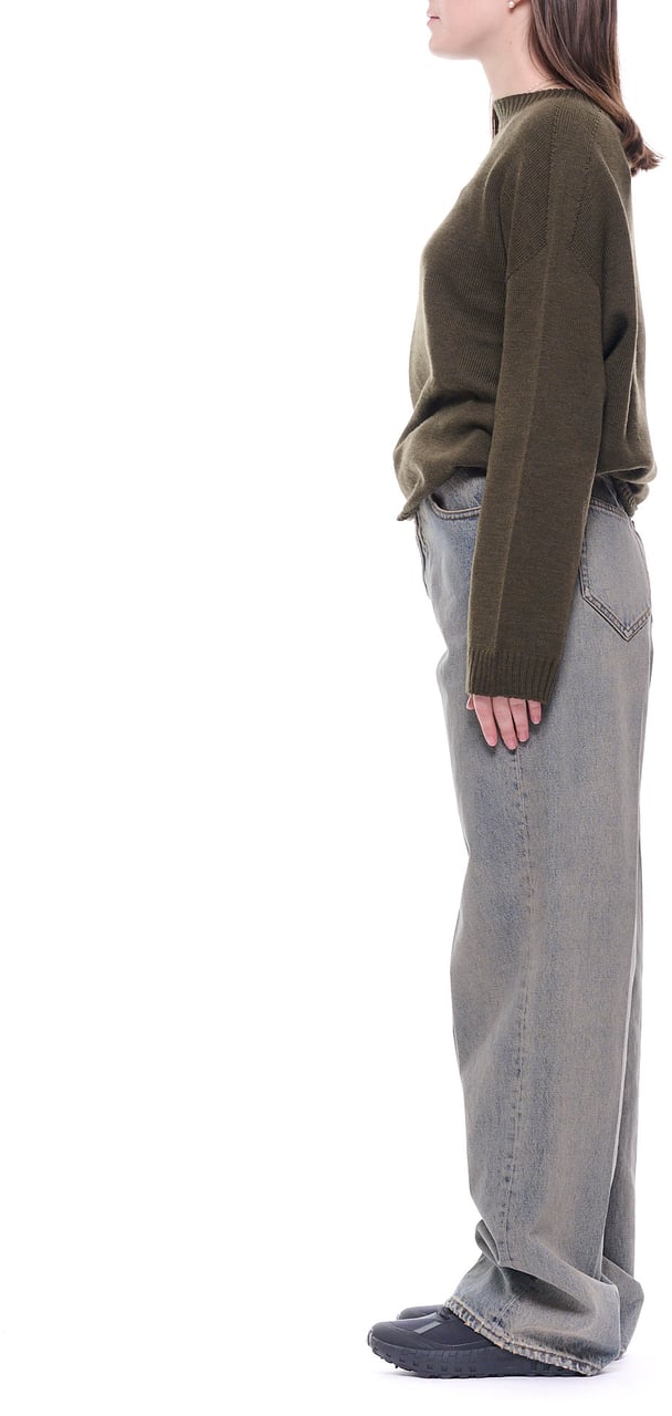 Nine in the morning Relaxed Boyfriend-Fit Jeans With High-Rise Waist Grijs