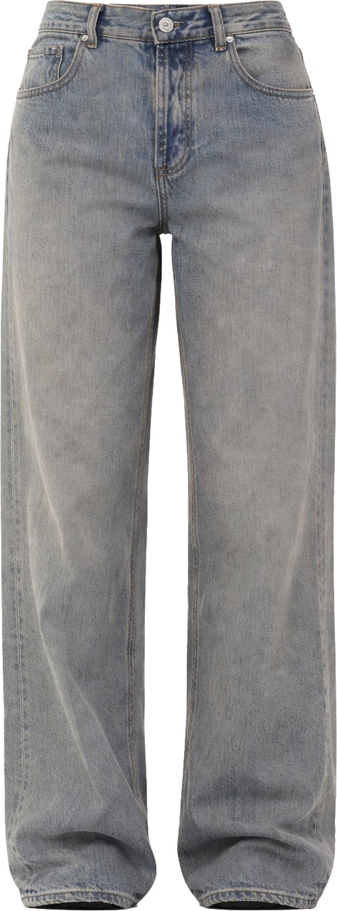 Nine in the morning Relaxed Boyfriend-Fit Jeans With High-Rise Waist Grijs