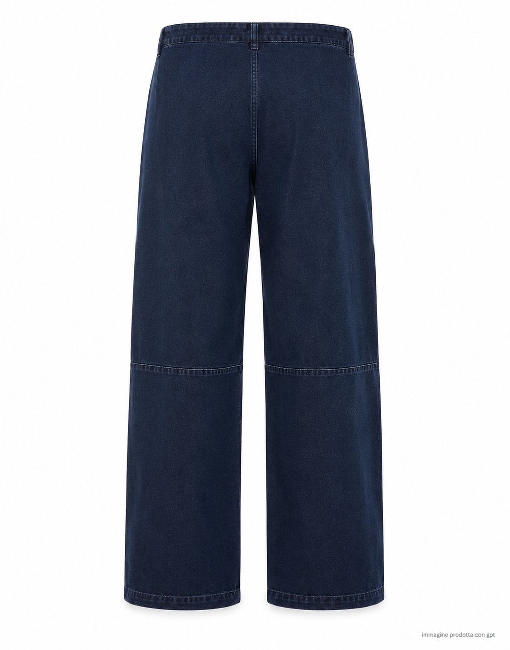 Nine in the morning Dark Blue Cotton Regular Fit Trousers Zwart