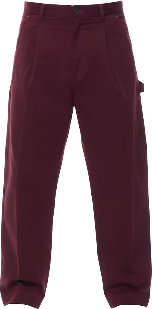 Nine in the morning Carrot Fit Trousers In Deep Must Wine Zwart