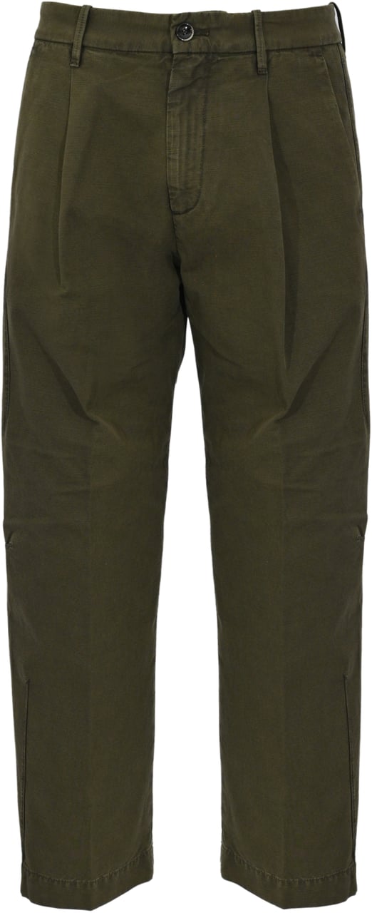 Nine in the Morning Trousers Green Donkergroen