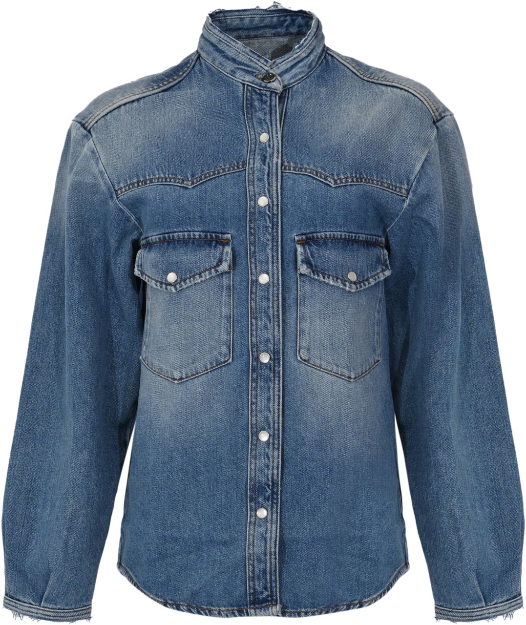 Nine in the Morning Shirts Denim Blauw