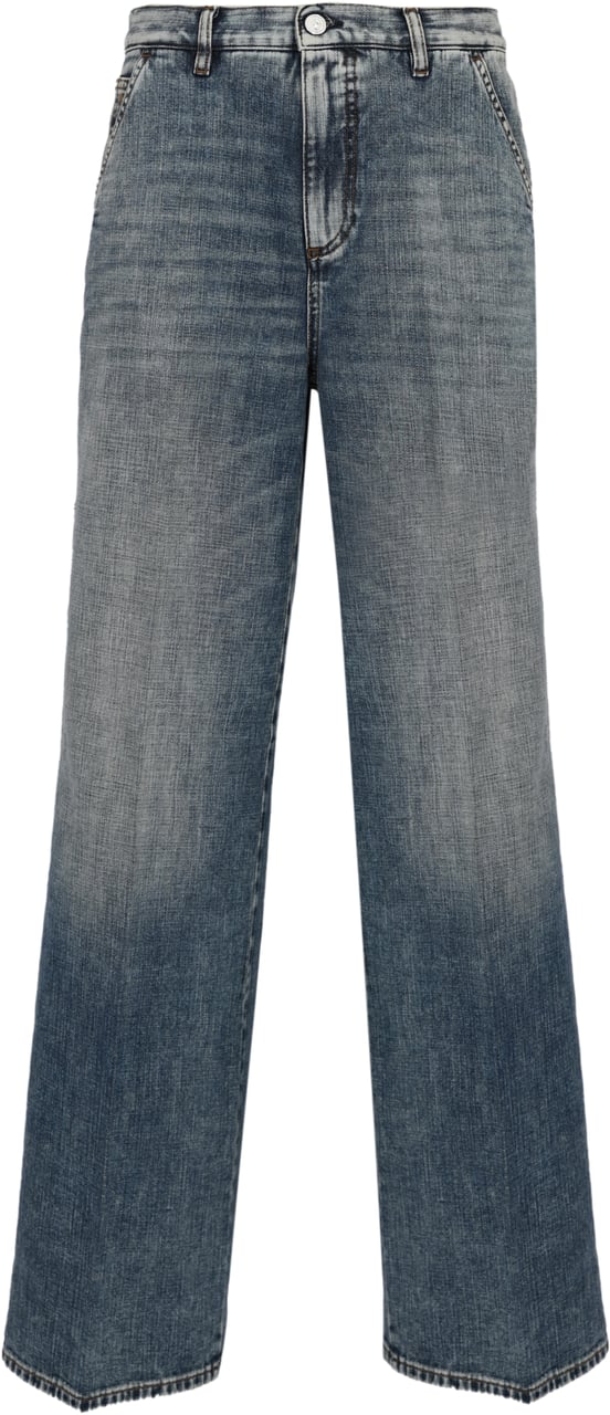 Nine in the Morning Trousers Denim Blauw