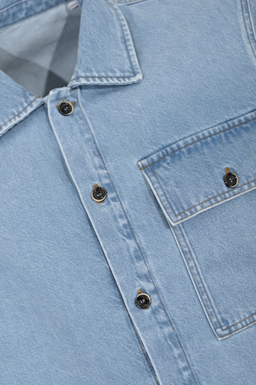 Nine in the Morning Shirts Denim Blauw