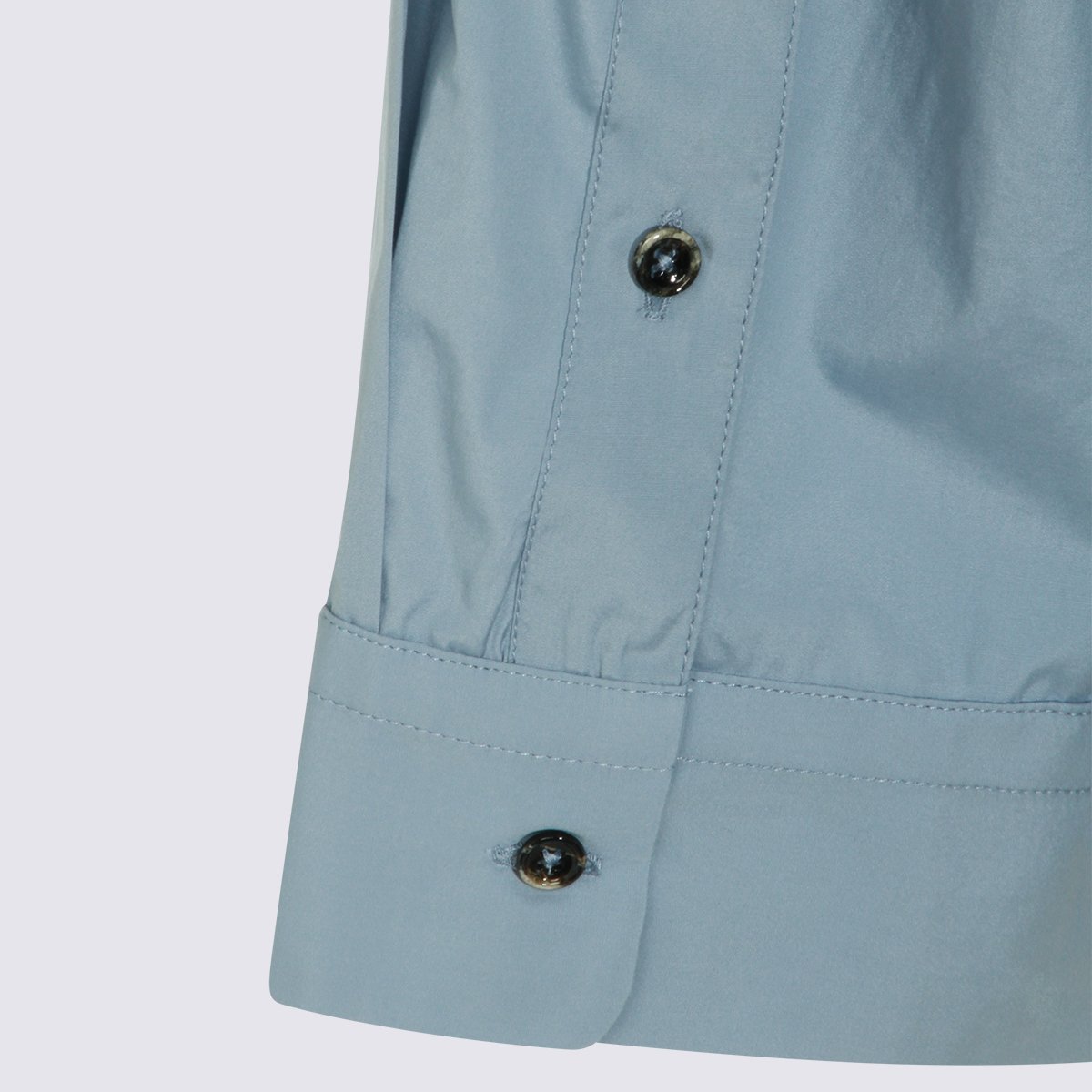 Nine in the Morning Relaxed Fit Blue Shirt with Classic Collar and Concealed Placket Grijs