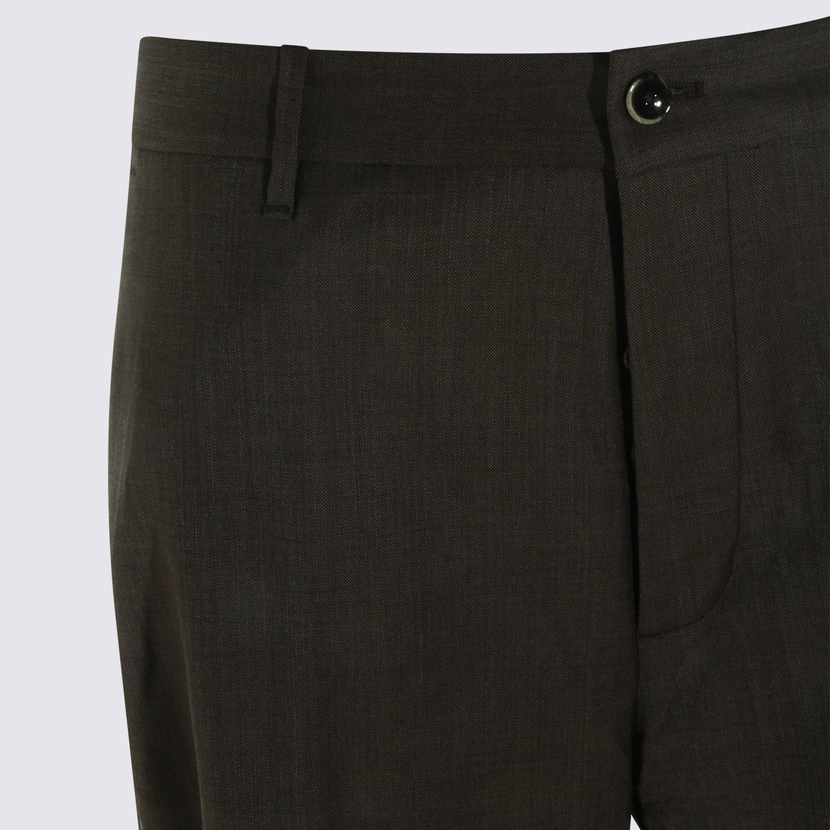 Nine in the Morning Tailored Black Trousers With Clean Front And Button Closure Zwart