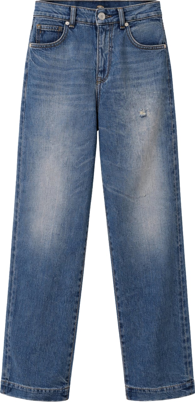 Nine in the morning Dora Boyfriend Jeans Blue Grijs