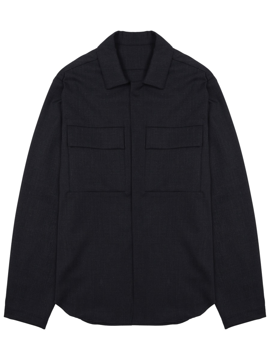 Nine in the Morning Neutrals Freud Tailored Wool Jacket Zwart