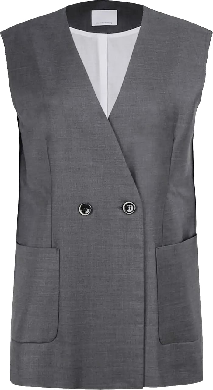 Nine in the morning Eloisa dubbelzijdig vest Donkergrijs