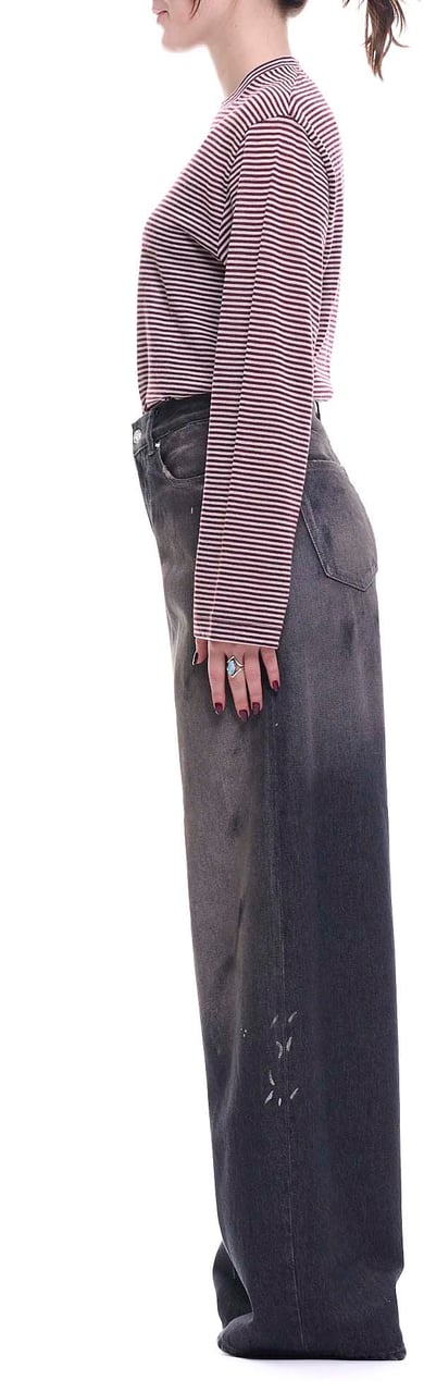 Nine in the Morning Wide-Leg Dark Wash Jeans Grijs