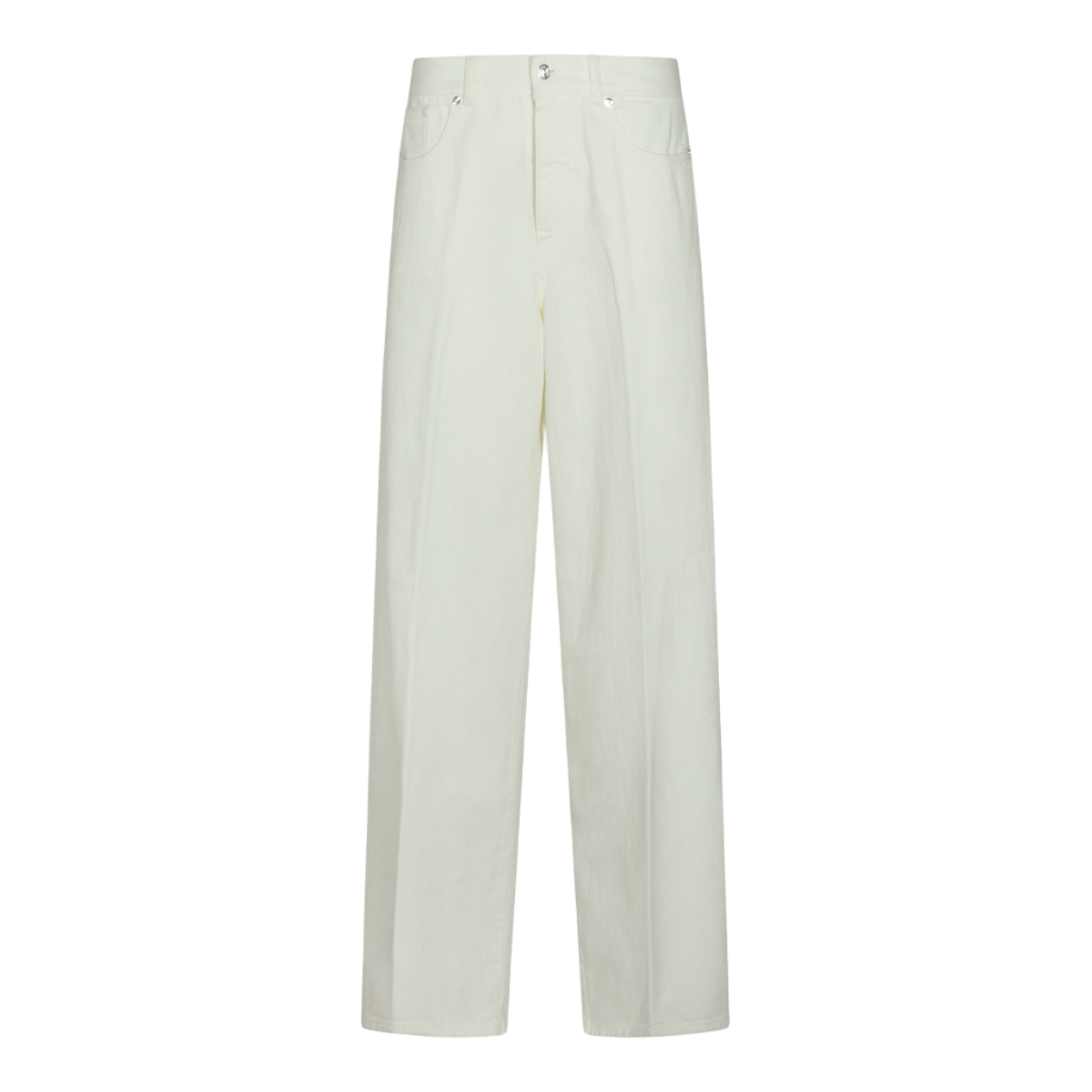 Nine in the Morning High-Waisted Straight-Leg Jeans With Classic Five-Pocket Design Wit