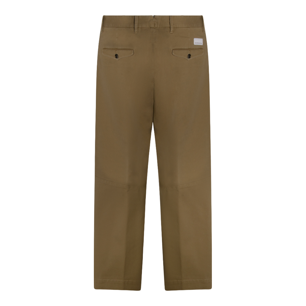 Nine in the Morning Brown High-Waist Trousers With Pleated Front Groen