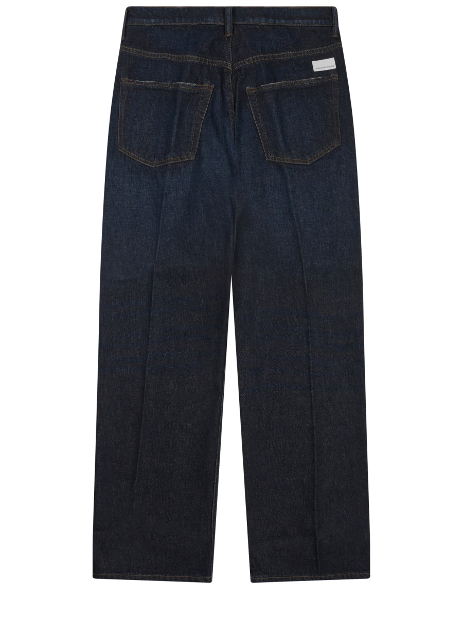 Nine in the Morning Icaro Dark Indigo Faded Relaxed Jeans Zwart