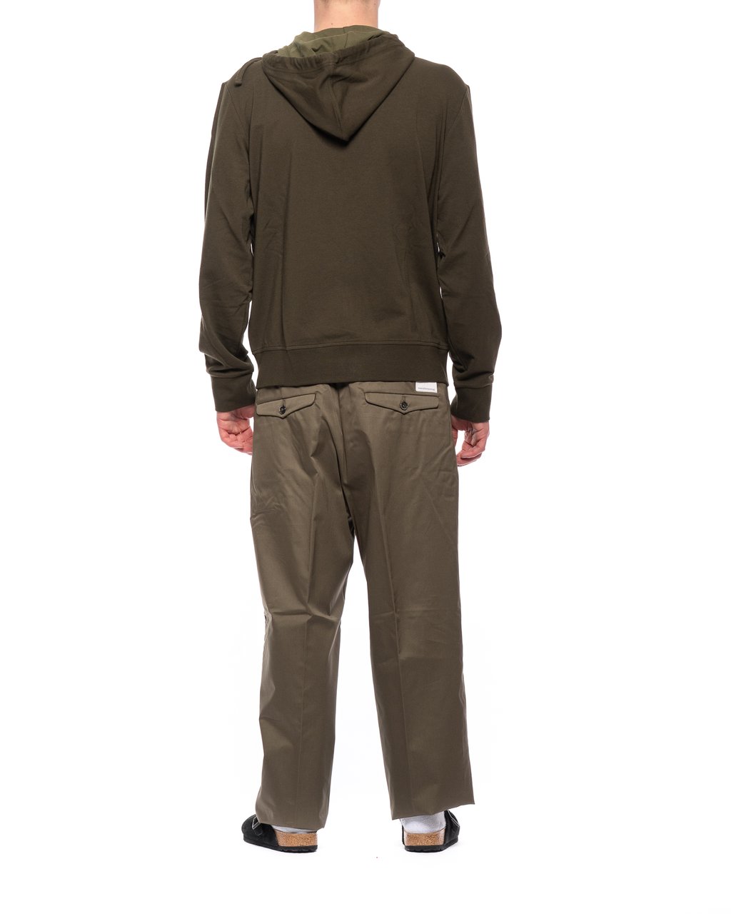 Nine in the Morning Sophisticated Tailored Chinos With Classic Detailing Grijs