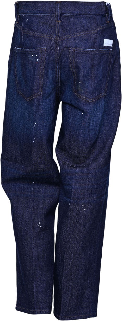 Nine in the morning Cargo-Style Denim Trousers Zwart