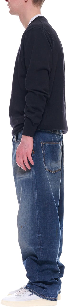 Nine in the morning Wide Leg Cotton Denim Jeans Grijs