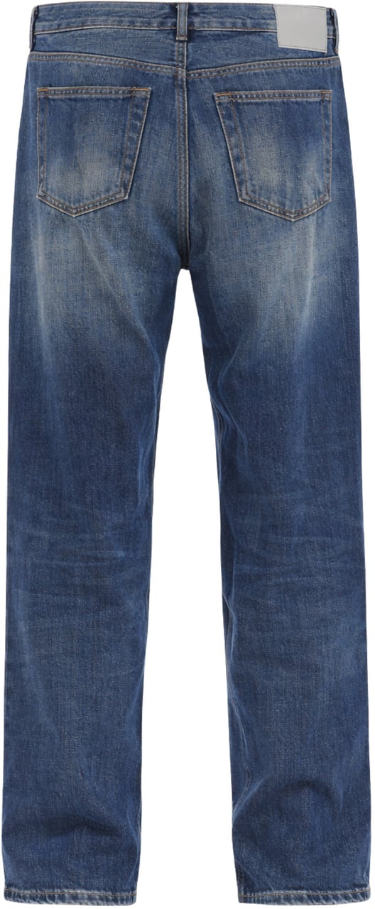 Nine in the morning Wide Leg Cotton Denim Jeans Grijs