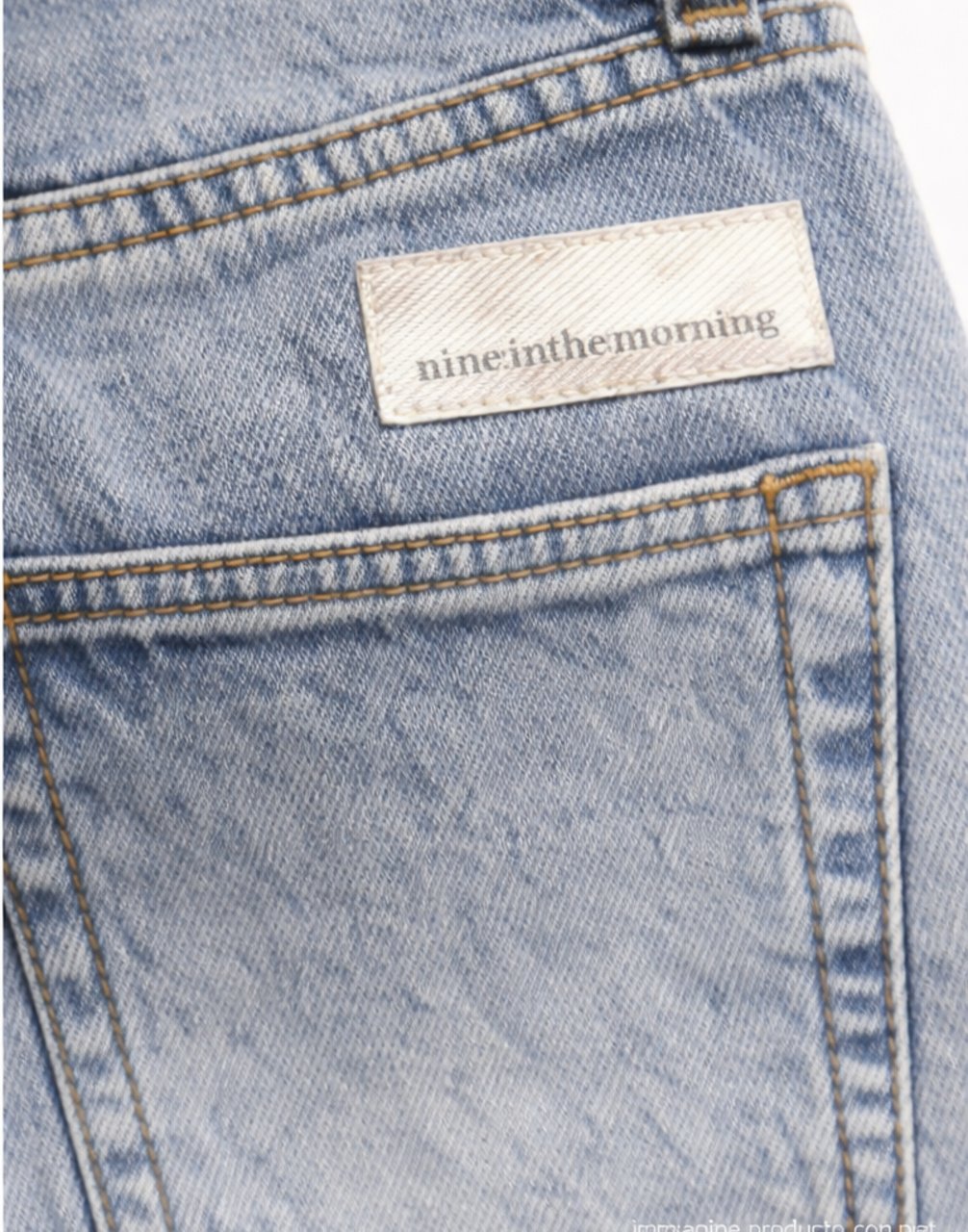 Nine in the Morning Albert 5 Pocket Loose Light Denim Jeans Wit