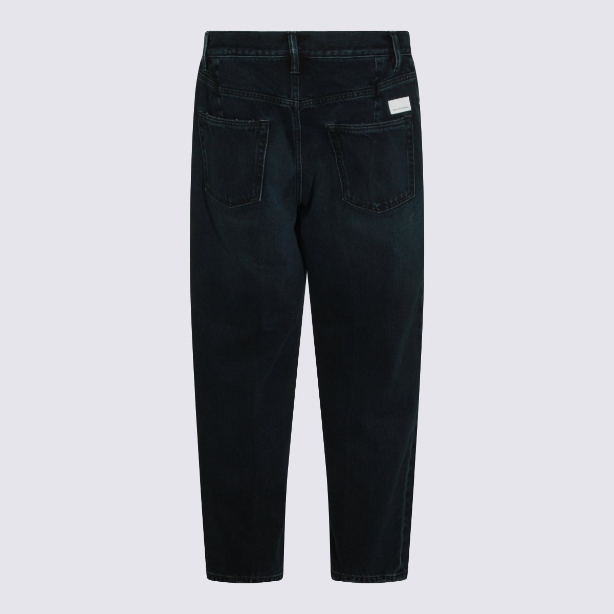 Nine in the Morning Straight-Leg Jeans With Subtle Whiskering And Classic Fit Zwart