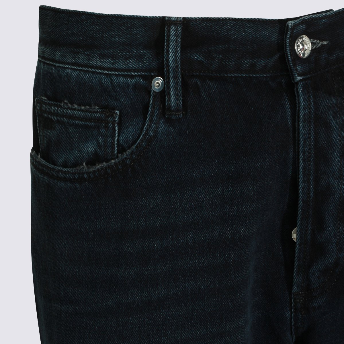 Nine in the Morning Straight-Leg Jeans With Subtle Whiskering And Classic Fit Zwart